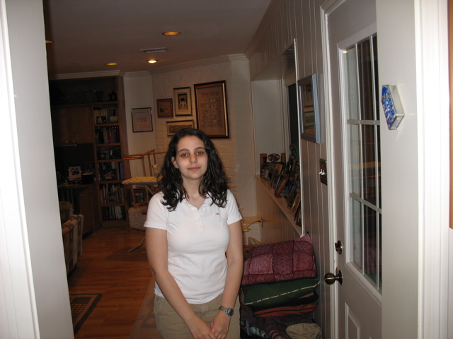 Shosh enters the kitchen