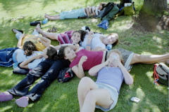 Etgar! Relaxing under a Tree at the Rose Garden