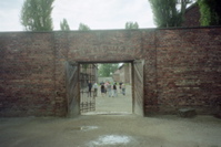 Entrance to Execution Wall at Auschwitz