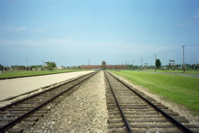 Birkenau Railroad Tracks and Entrance