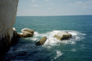 Mediterranean Sea from Rosh Hanikra