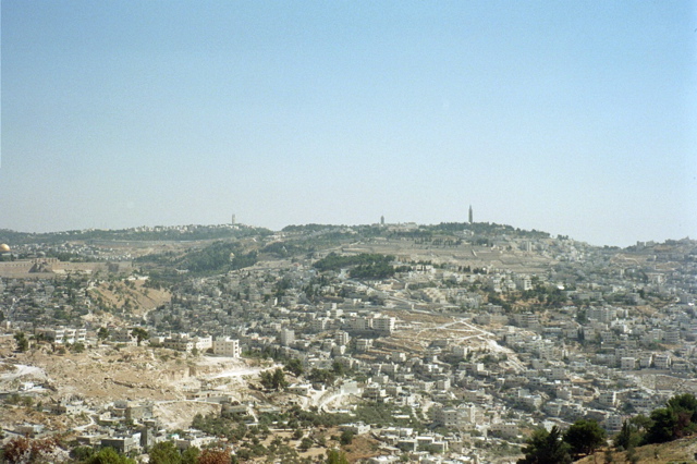 Outlook over Jerusalem from Ramat Rahel