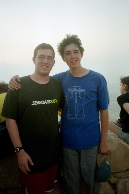 Steven, Nathan at Massada