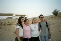 Rivka, Aliza, Ita, Joseph at Massada