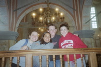 Ita, Sharon, Joseph, Rivka in Tykochin Synagogue