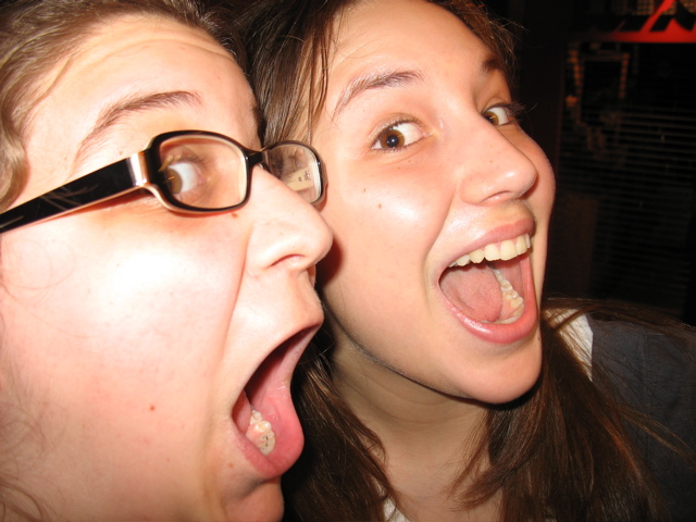 Sydney and Aimee steal my camera