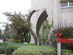 Cool art near the library