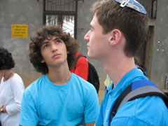 Lev contemplates nothingness. Elan looks away