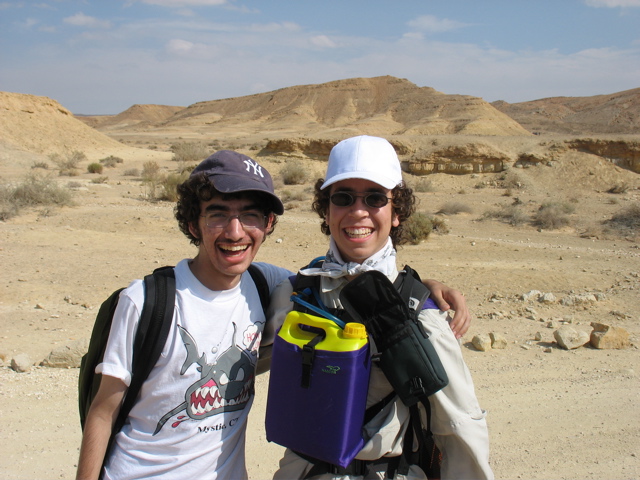 Yosef and Marty before the Tiyul