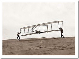 The Wright Brothers didn't have a lot of options for in-flight movies.