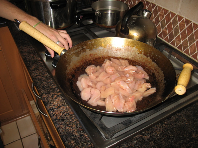 Beautifully cut chicken