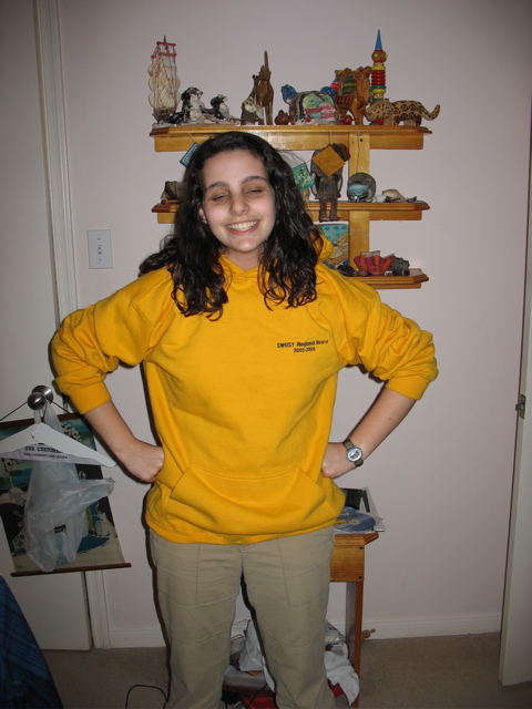 Shosh's sweatshirt display: II