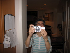 Nancy and I take pictures of each other with identical cameras