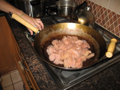 Beautifully cut chicken
