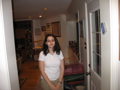 Shosh enters the kitchen