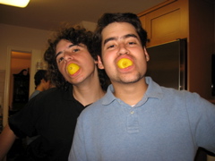 Nathan and Daniel Customary Cooking Picture - Lemon Mouths