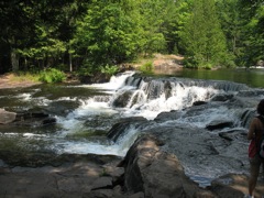 Upper part of the falls