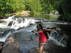 Linda at Bond Falls