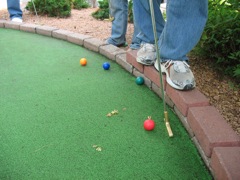 S hole 7 attracts all balls to the same point.
