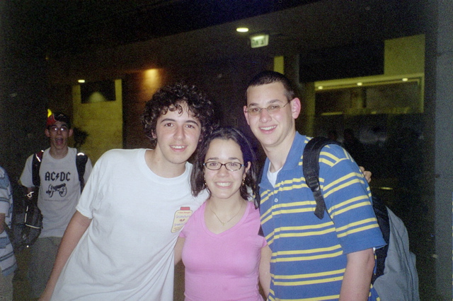 Nathan, Leah Stern, Josh at JFK