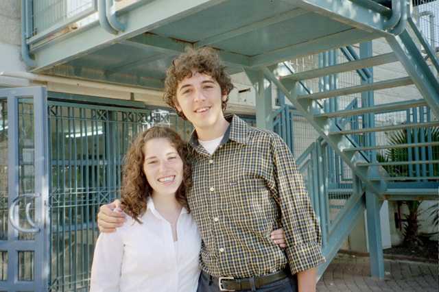 Francie and Nathan before Shabbat