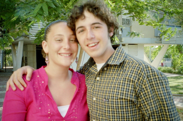 Joelle and Nathan before Shabbat