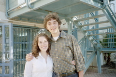 Francie and Nathan before Shabbat