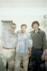 Josh, Itzik, Nathan before Shabbat