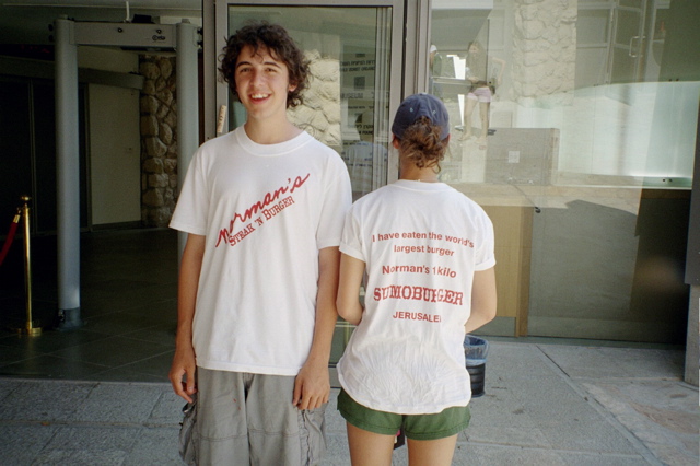 Nathan and Jordana pose with Norman's Shirts