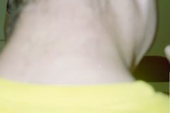 Josh Goldberg's neck, after Nathan wrote "Josh Sucks" on it