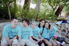 Josh, Nathan, Penina, Cynthia, Ilana before USY Event