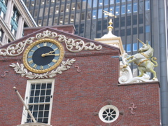 Unicorn atop the Old State House
