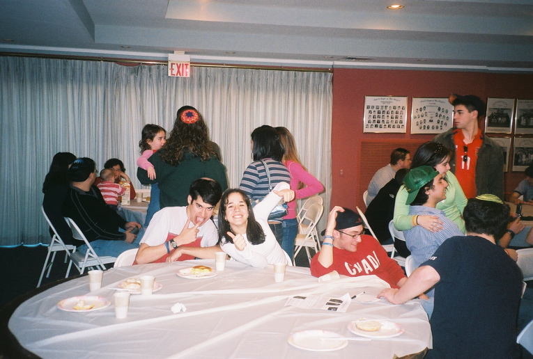 Daniel and Leah, next to D.Hoch trying to avoid the camera