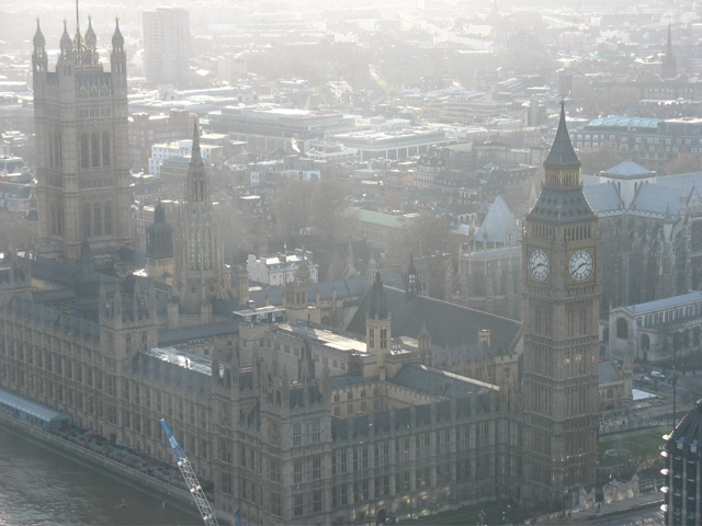 Big Ben from the top of the eye: 2:40.