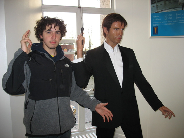 Nathan and Pierce Brosnan