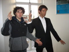 Nathan and Pierce Brosnan
