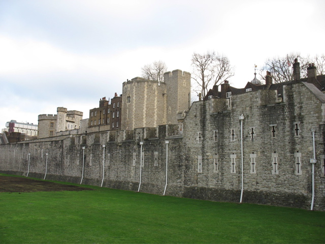 The Outer Wall and Former Moat at the Tower of London