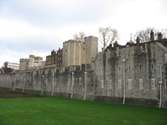 The Outer Wall and Former Moat at the Tower of London