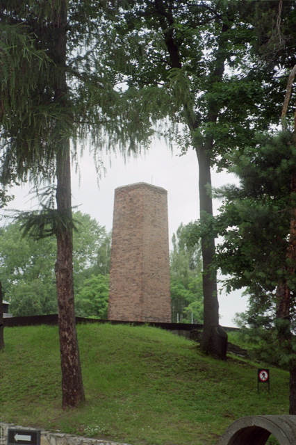 Chimney of Auschwitz Crematorium