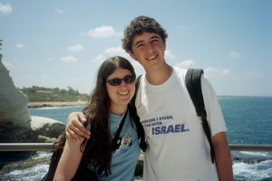 Lia, Nathan at Rosh Hanikra