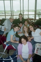 Nimrod, Cory, Lia, Hannah, Nathan, Sara, Rachel, Michelle, Rebecca at Airport