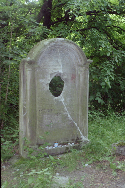 Defaced Grave at Lublin Cemetary