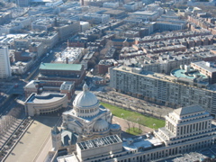 Various cool buildings including this weird Christian Science Museum