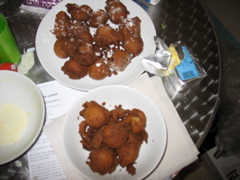 The finished donuts