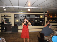 Sarah takes a picture