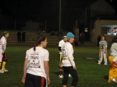 Defensive line, ready for a play