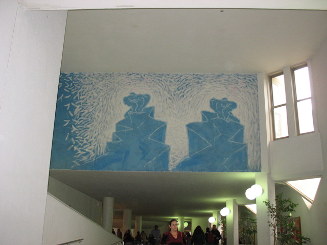 The entrance to some building