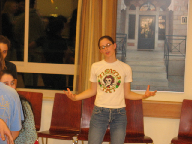 Abi is absorbing the room's energy