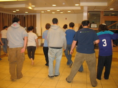 Many backs dance