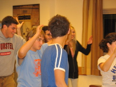 The front-side dancers